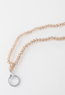 Champagne Crystal Fashion ID Lanyard